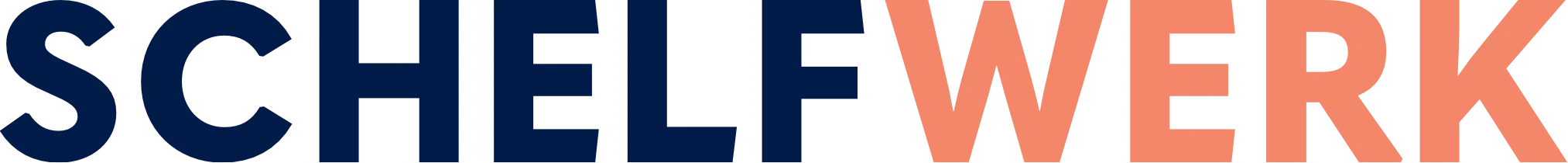 SCHELFWERK Logo blau orange